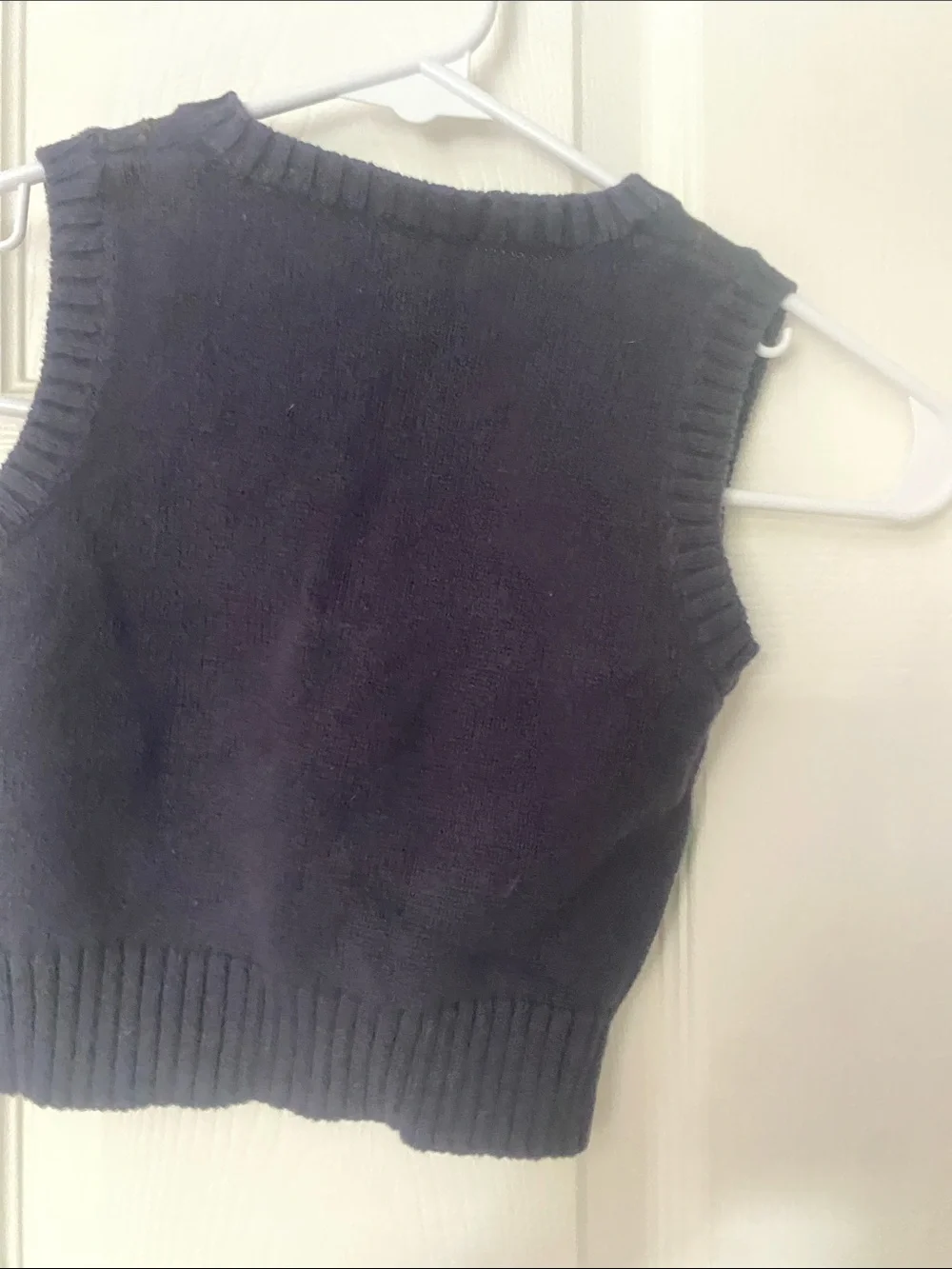 GAP baby sleeveless knit vest in charcoal